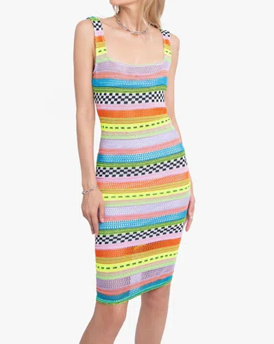 Black Halo Inka Sheath Dress In Passion Punch In Multi