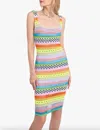 Black Halo Inka Sheath Dress In Passion Punch In Multi