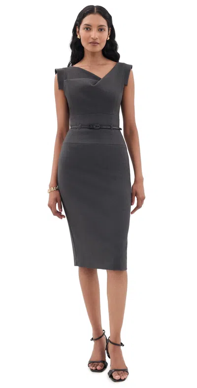 Black Halo Jackie O Sheath Dress Charcoal In Gray