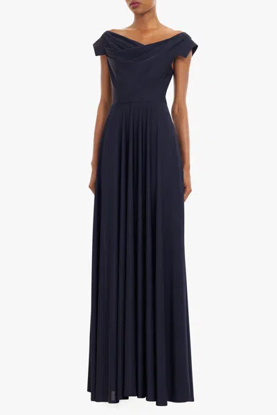 Black Halo Jacqueline Gown In Blue