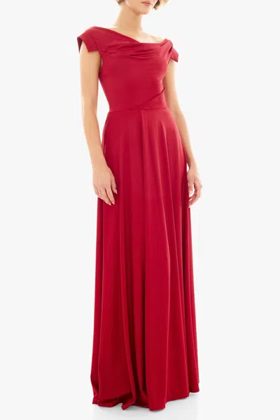Black Halo Jacqueline Gown In Red