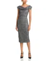Black Halo Jacqueline Midi Dress In Gray