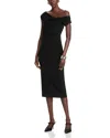 Black Halo Jacqueline Midi Gabardine Sheath Dress In Black