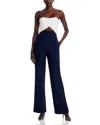 Black Halo Jada Color Block Cutout Jumpsuit In Blue