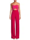 Black Halo Jada Color Block Jumpsuit In French Rose Jujube In Pink