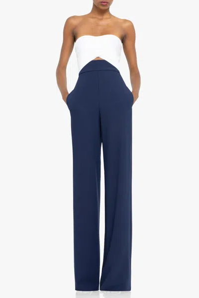 Black Halo Jada Color Block Jumpsuit In Multi