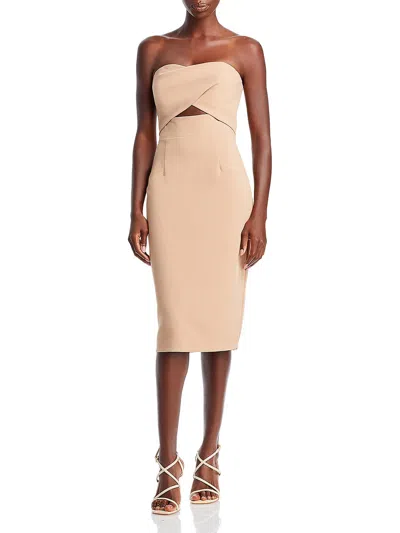 Black Halo Jada Womens Semi-formal Above-knee Cocktail And Party Dress In Brown