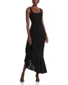 Black Halo Jewel Gown In Black