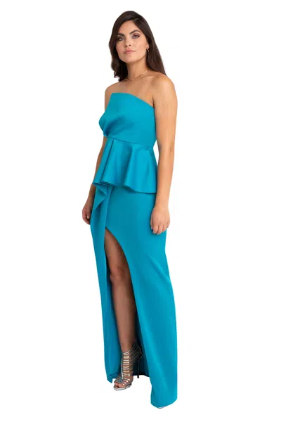 Black Halo Jonas Gown In Blue