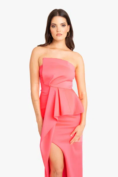 Black Halo Jonas Gown In Orange