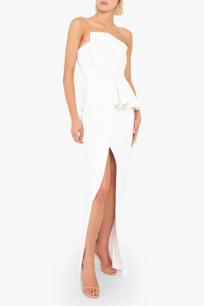 Black Halo Jonas Gown In White