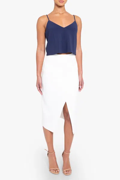 Black Halo Juma Pencil Skirt In White
