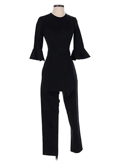 Pre-owned Black Halo Jumpsuit In Black