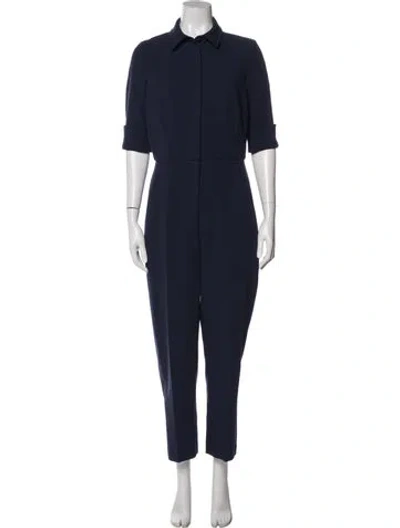 Pre-owned Black Halo Jumpsuit In Blue