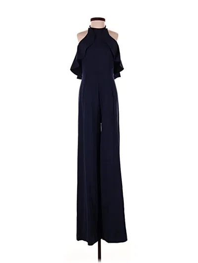 Pre-owned Black Halo Jumpsuit In Blue