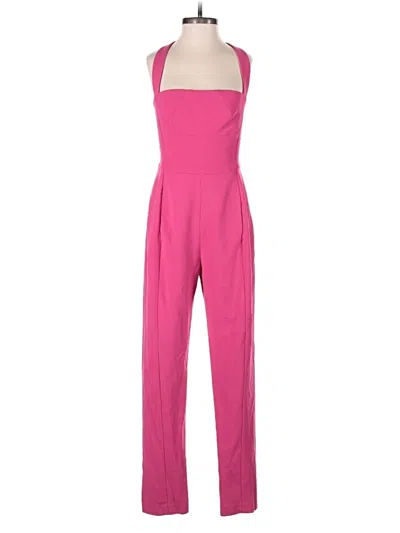 Pre-owned Black Halo Jumpsuit In Pink