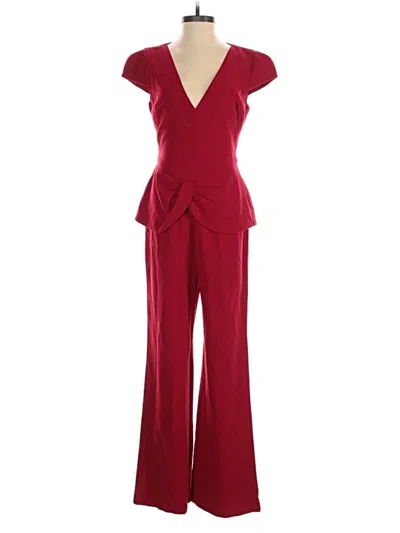 Pre-owned Black Halo Jumpsuit In Red