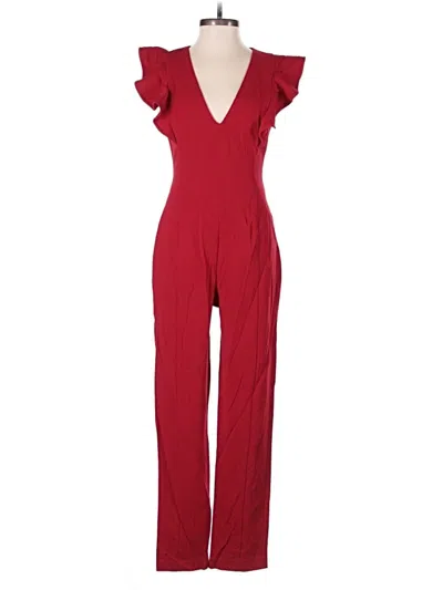Pre-owned Black Halo Jumpsuit In Red