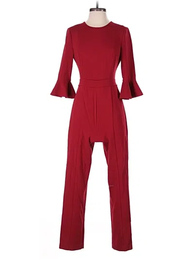 Pre-owned Black Halo Jumpsuit In Red