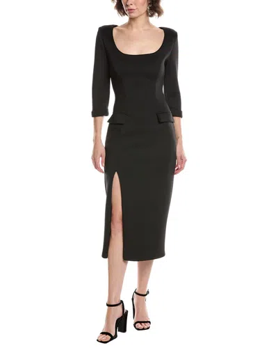 BLACK HALO BLACK HALO KISMET SCUBA MIDI DRESS