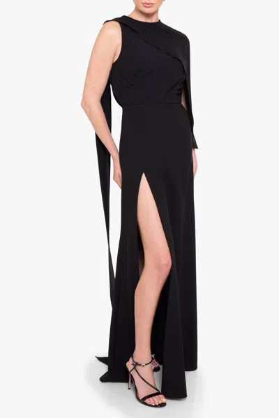 Black Halo Kissam Gown In Black