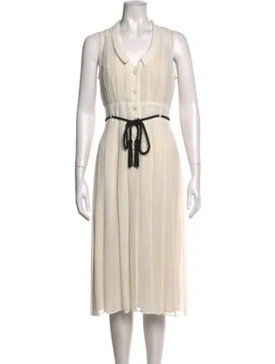 Pre-owned Black Halo Knee-length Dress In Neutrals
