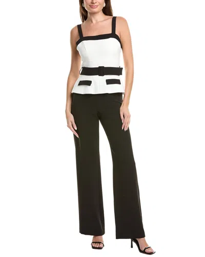 Black Halo Kyria Belted Wide Leg Jumpsuit