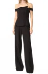 Black Halo La Reina Jumpsuit In Black In Black