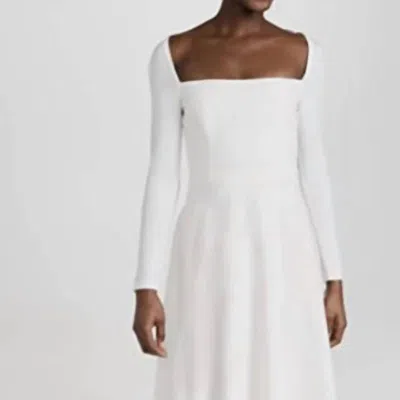 Black Halo Lake Dress In Pearl In White