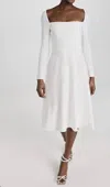 Black Halo Lake Dress In Pearl In White
