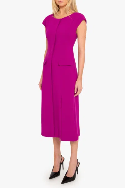 Black Halo Lali Midi Dress In Purple