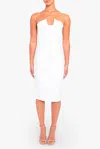 Black Halo Lena Color Block Dress In White