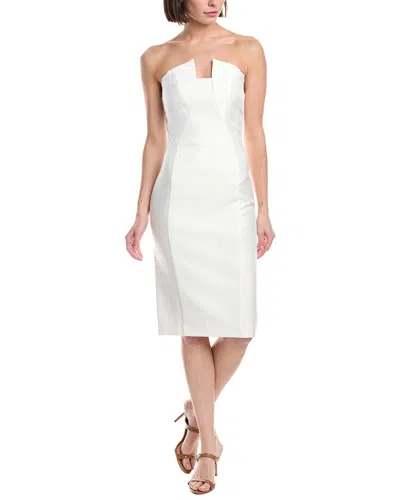 Black Halo Lena Sheath Dress In White
