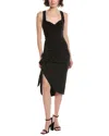 Black Halo Lucetta Cocktail Sheath Dress In Black