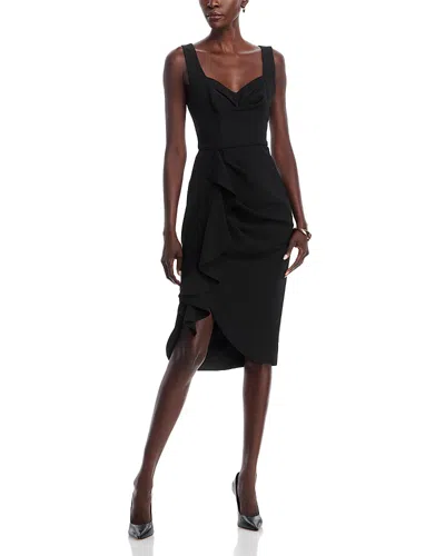 Black Halo Lucetta Cocktail Sheath Dress In Black