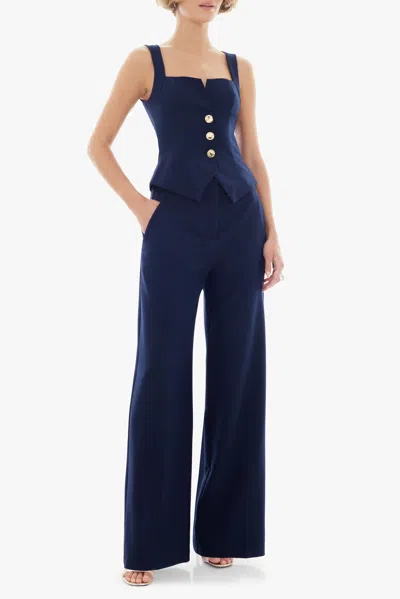 Black Halo Lucian 2pc Jumpsuit In Blue