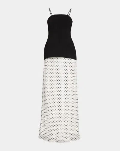 Black Halo Lunara Maxi Dress In White