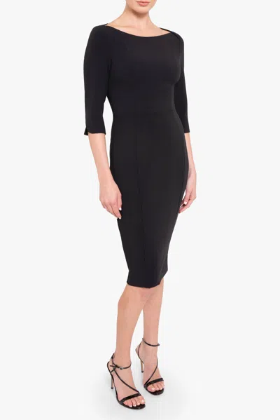Black Halo Marissa Zip Slit Sheath Dress In Black