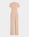 Black Halo Mayra Wide Leg Jumpsuit In Desert Sand