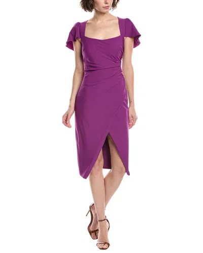 Black Halo Meredith Sheath Dress In Purple