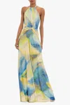 Black Halo Neriah Gown In Yellow