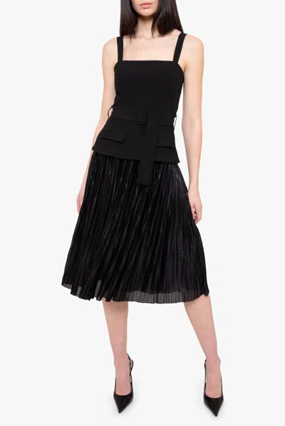 Black Halo Noemia Midi Dress In Black