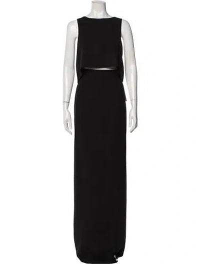 Pre-owned Black Halo Nylon Skirt Set In Black