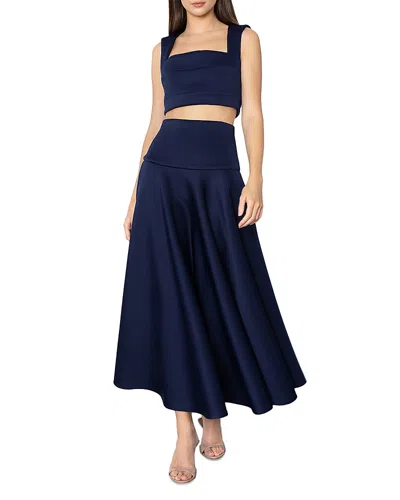 Black Halo Pamina Two Piece Dress In Blue