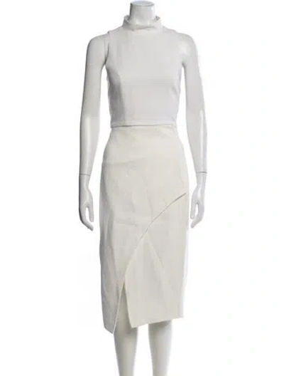 Pre-owned Black Halo Pant Set In White