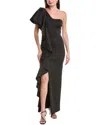 Black Halo Percy Gown In Black