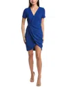 Black Halo Portia Faux Wrap Crepe Sheath Dress