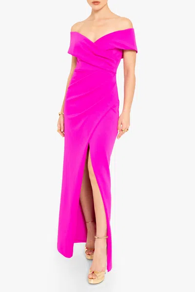 Black Halo Prisma Gown In Pink
