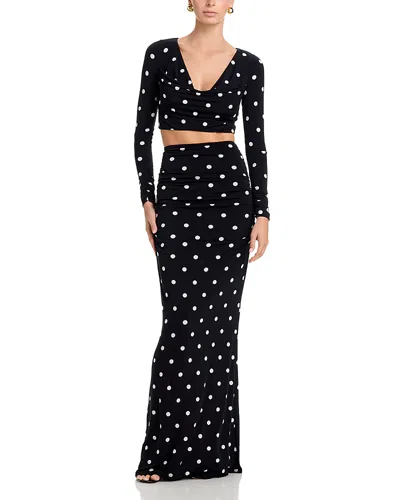 Black Halo Rafaela Two Piece Maxi Dress In Black