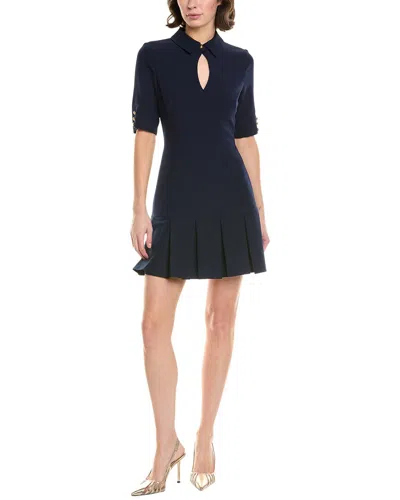 Black Halo Rami Mini Dress In Blue